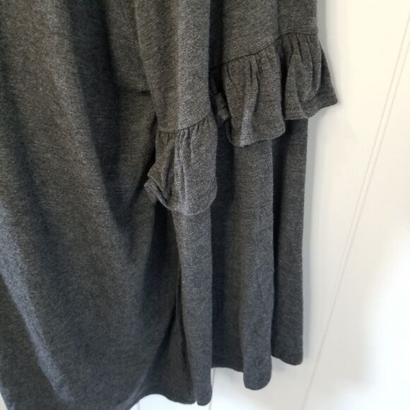 Women's Gray Boho Top Plus Size 2X Bell Sleeve Stretch Whimsygoth - Picture 6 of 10